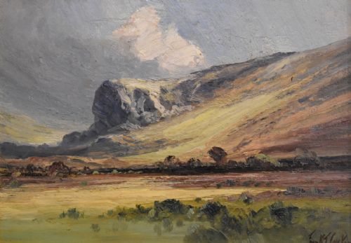 SUPERB PAIR OF LANDSCAPE OIL PAINTINGS BY FRANK T CARTER - ADDITIONAL PHOTO 9