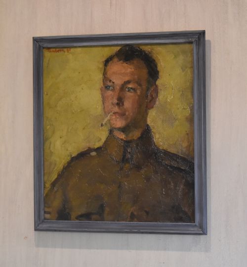oil portrait of a soldier by harry thubron 19151985 - CATEGORY: ANTIQUE ART - DATED 1940