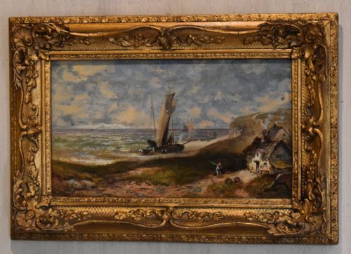 COASTAL SCENE OIL PAINTING BY DAVID PAYNE 18431894 - ADDITIONAL PHOTO 1