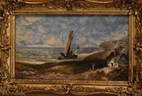 COASTAL SCENE OIL PAINTING BY DAVID PAYNE 18431894 - ADDITIONAL PHOTO 2