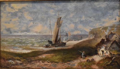 COASTAL SCENE OIL PAINTING BY DAVID PAYNE 18431894 - ADDITIONAL PHOTO 3