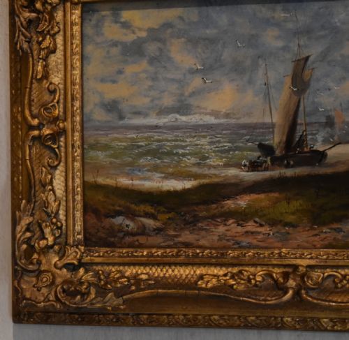 COASTAL SCENE OIL PAINTING BY DAVID PAYNE 18431894 - ADDITIONAL PHOTO 5