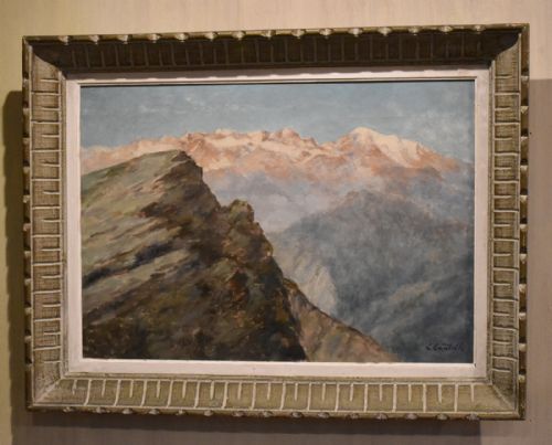 MOUNTAIN LANDSCAPE OIL PAINTING BY CLEMENT CASTELLI 18701959 - ADDITIONAL PHOTO 1