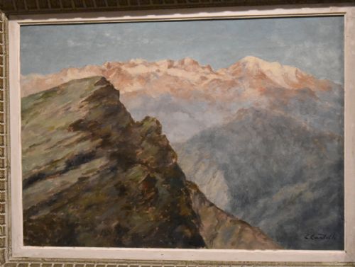 MOUNTAIN LANDSCAPE OIL PAINTING BY CLEMENT CASTELLI 18701959 - ADDITIONAL PHOTO 2