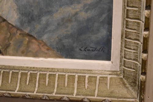 MOUNTAIN LANDSCAPE OIL PAINTING BY CLEMENT CASTELLI 18701959 - ADDITIONAL PHOTO 4