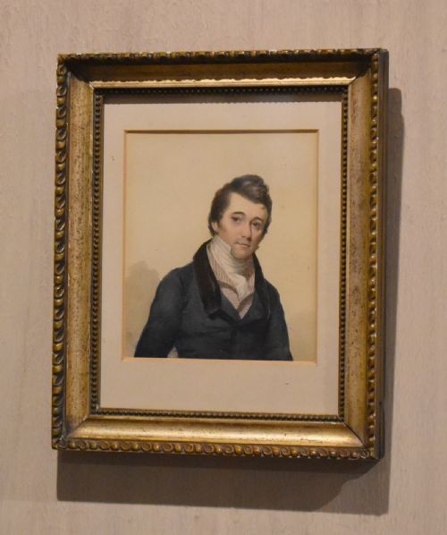 fine regency watercolour portrait - CATEGORY: ANTIQUE ART - DATED REGENCY