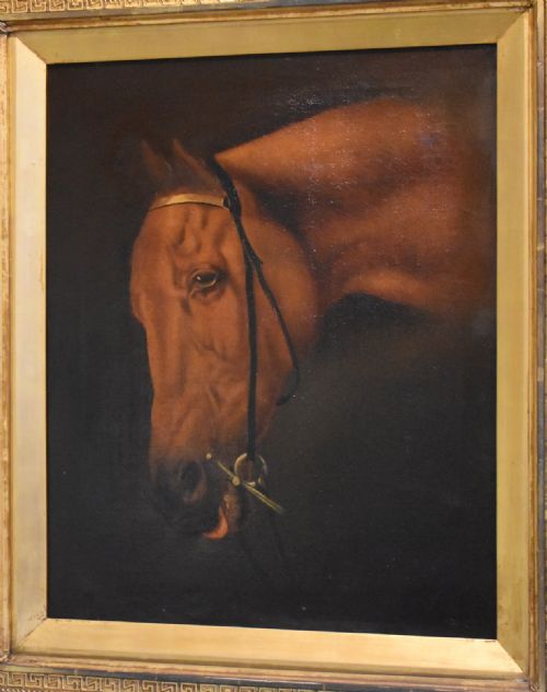 FINE VICTORIAN HORSE PORTRAIT OIL PAINTING - ADDITIONAL PHOTO 2