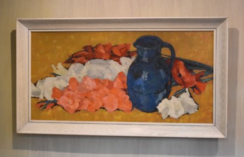 superb still life oil painting by james fry 19111985 - CATEGORY: ANTIQUE ART - DATED 1960