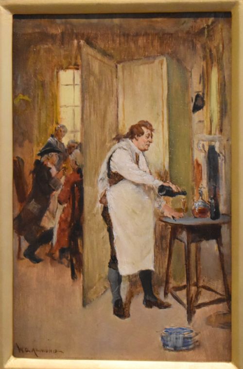 PAIR OF OIL PAINTINGS BY WDALMOND RI 18681916 - ADDITIONAL PHOTO 4