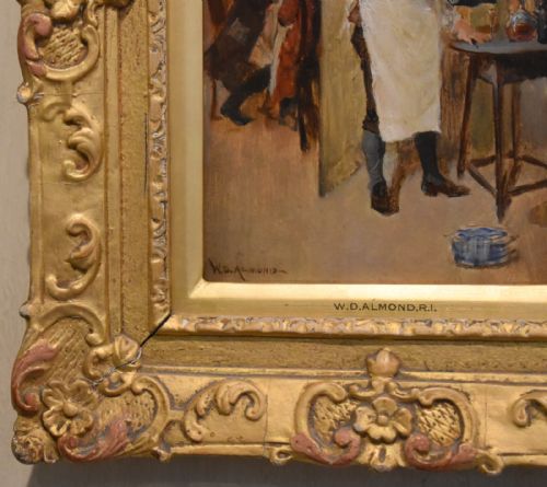 PAIR OF OIL PAINTINGS BY WDALMOND RI 18681916 - ADDITIONAL PHOTO 5