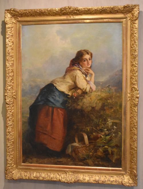 LARGE VICTORIAN OIL PAINTING BY THOMAS KENT PELHAM - ADDITIONAL PHOTO 1