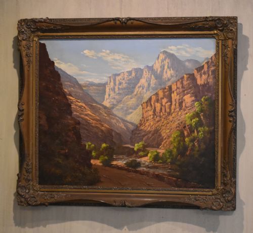 South African Landscape Oil Painting