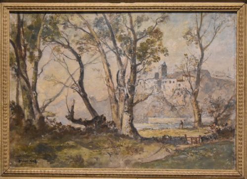 LANDSCAPE OIL PAINTING BY OLIVER HALL 18691957 - ADDITIONAL PHOTO 3