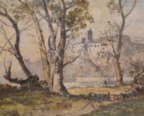 LANDSCAPE OIL PAINTING BY OLIVER HALL 18691957 - ADDITIONAL PHOTO 4