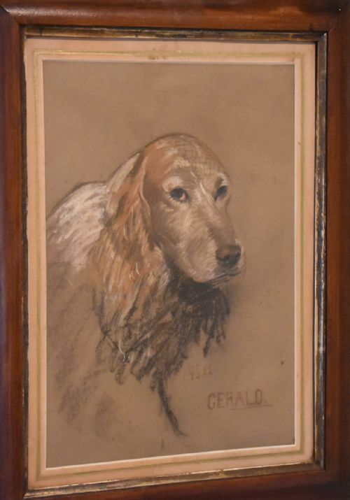 PASTEL DOG PORTRAIT BY WASDELL TRICKET - ADDITIONAL PHOTO 2