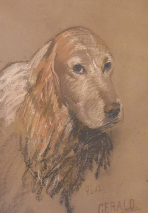 PASTEL DOG PORTRAIT BY WASDELL TRICKET - ADDITIONAL PHOTO 3