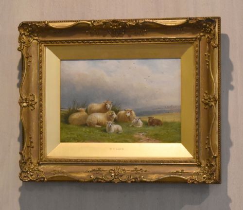 FINE PAIR OF OIL PAINTINGS BY WHLEWIS - ADDITIONAL PHOTO 2
