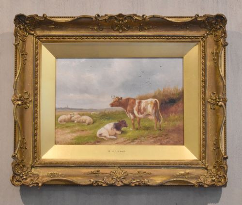 FINE PAIR OF OIL PAINTINGS BY WHLEWIS - ADDITIONAL PHOTO 6