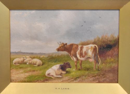 FINE PAIR OF OIL PAINTINGS BY WHLEWIS - ADDITIONAL PHOTO 7