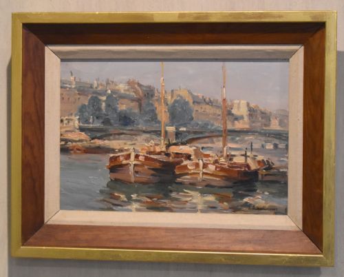 OIL PAINTING OF PARIS BY JULES RIBEAUCOURT - ADDITIONAL PHOTO 1