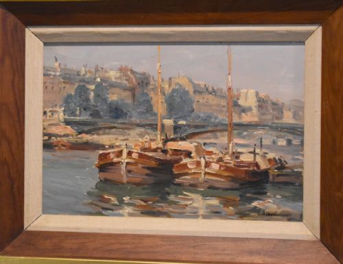 OIL PAINTING OF PARIS BY JULES RIBEAUCOURT - ADDITIONAL PHOTO 2