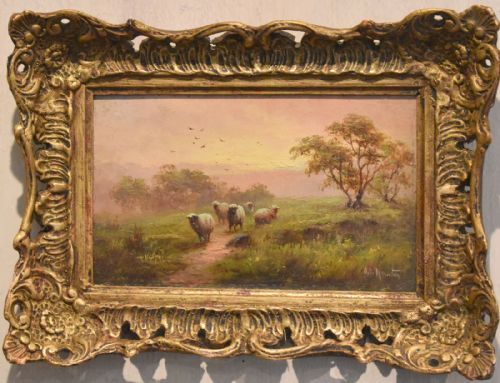 VICTORIAN LANDSCAPE OIL PAINTING - ADDITIONAL PHOTO 1