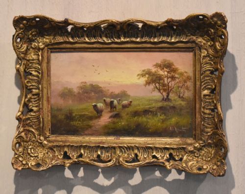 VICTORIAN LANDSCAPE OIL PAINTING - ADDITIONAL PHOTO 3