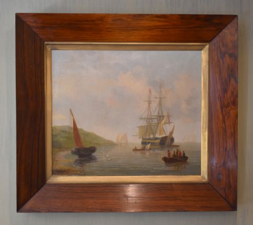 nineteenth century marine oil painting - CATEGORY: ANTIQUE ART - DATED 1860