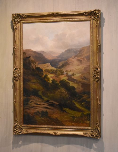 WELSH LANDSCAPE OIL PAINTING BY FRANK T CARTER - ADDITIONAL PHOTO 1