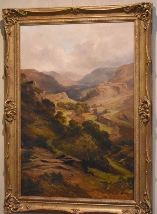 WELSH LANDSCAPE OIL PAINTING BY FRANK T CARTER - ADDITIONAL PHOTO 2