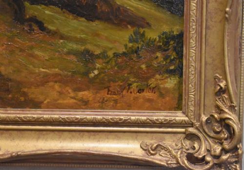 WELSH LANDSCAPE OIL PAINTING BY FRANK T CARTER - ADDITIONAL PHOTO 8