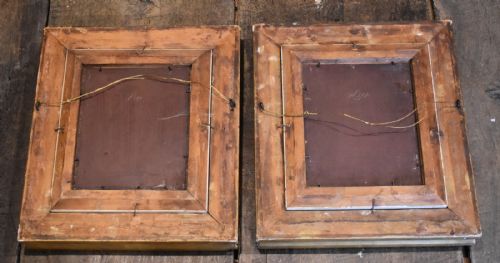 PAIR OF OIL PAINTINGS OF FIGURES AT WINDOWS - ADDITIONAL PHOTO 6