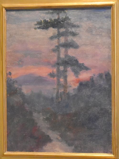 AMERICAN OIL PAINTING RAQUETTE LAKE NEW YORK STATE - ADDITIONAL PHOTO 3