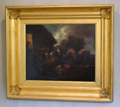 VICTORIAN OIL PAINTING AFTER GEORGE ARMFIELD - ADDITIONAL PHOTO 1