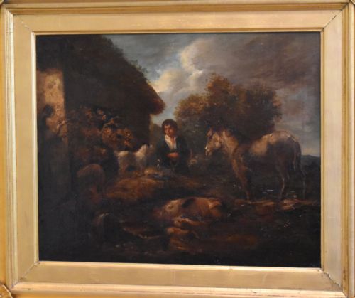 VICTORIAN OIL PAINTING AFTER GEORGE ARMFIELD - ADDITIONAL PHOTO 3