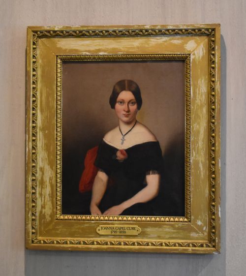 victorian oil portrait of joanna capelcure - CATEGORY: ANTIQUE ART - DATED 1850