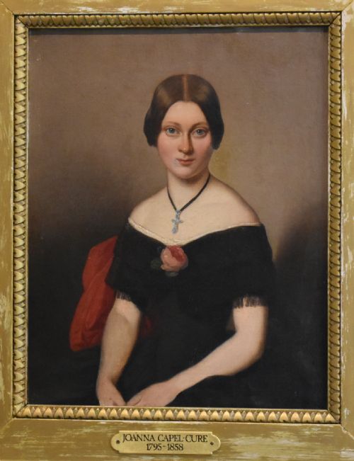 VICTORIAN OIL PORTRAIT OF JOANNA CAPELCURE - ADDITIONAL PHOTO 4