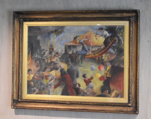 FAIRGROUND OIL PAINTING BY EVELIN WINIFRED ASTON 18911975 - ADDITIONAL PHOTO 1