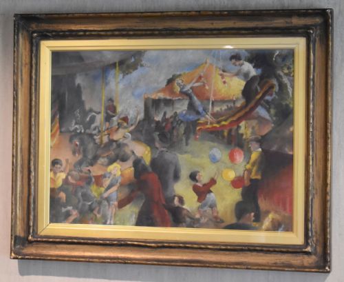 FAIRGROUND OIL PAINTING BY EVELIN WINIFRED ASTON 18911975 - ADDITIONAL PHOTO 4