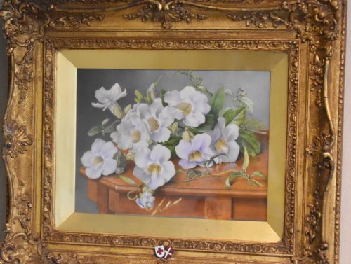 FINE FLORAL STILL LIFE WATERCOLOUR BY EVA FRANCIS - ADDITIONAL PHOTO 6
