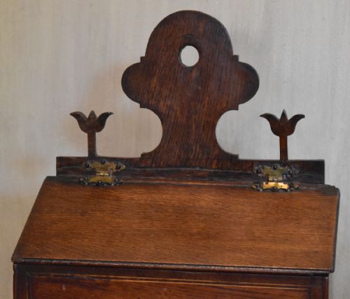 SUPERB GEORGIAN OAK CANDLE BOX - ADDITIONAL PHOTO 8
