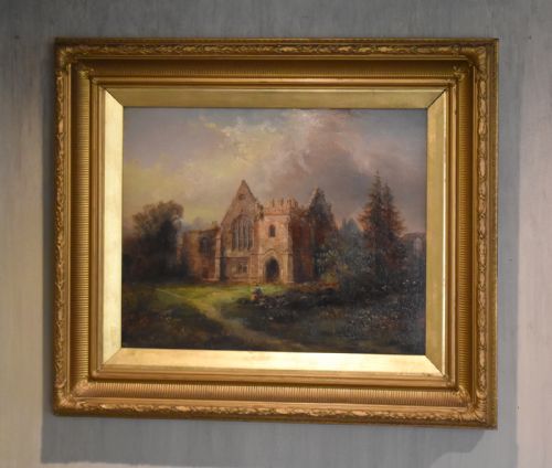 PAIR OF VICTORIAN OIL PAINTINGS BY MSINCLAIR - ADDITIONAL PHOTO 2