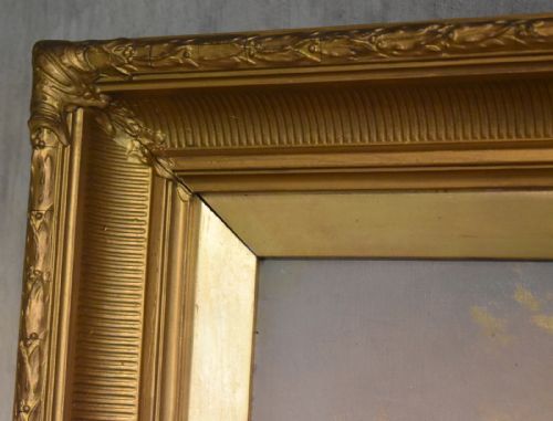 PAIR OF VICTORIAN OIL PAINTINGS BY MSINCLAIR - ADDITIONAL PHOTO 5