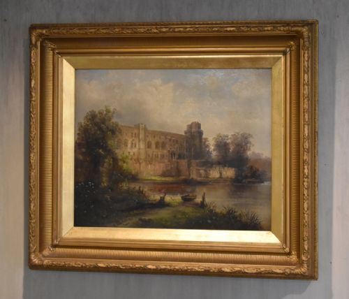PAIR OF VICTORIAN OIL PAINTINGS BY MSINCLAIR - ADDITIONAL PHOTO 6