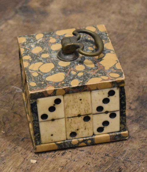 UNUSUAL VICTORIAN DOMINO PAPERWEIGHT - ADDITIONAL PHOTO 2