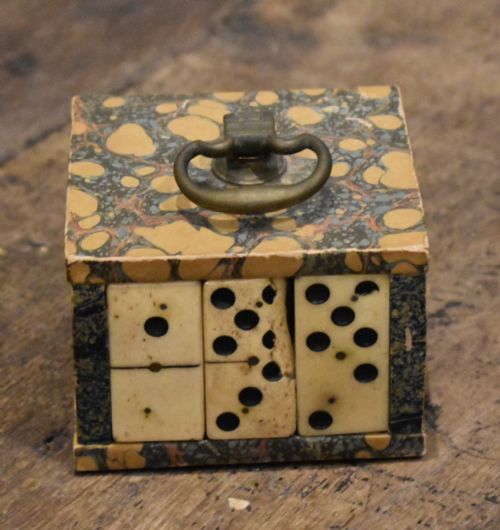 UNUSUAL VICTORIAN DOMINO PAPERWEIGHT - ADDITIONAL PHOTO 3