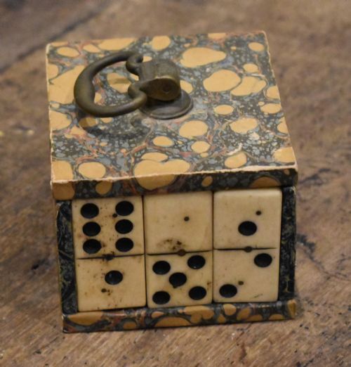 UNUSUAL VICTORIAN DOMINO PAPERWEIGHT - ADDITIONAL PHOTO 4