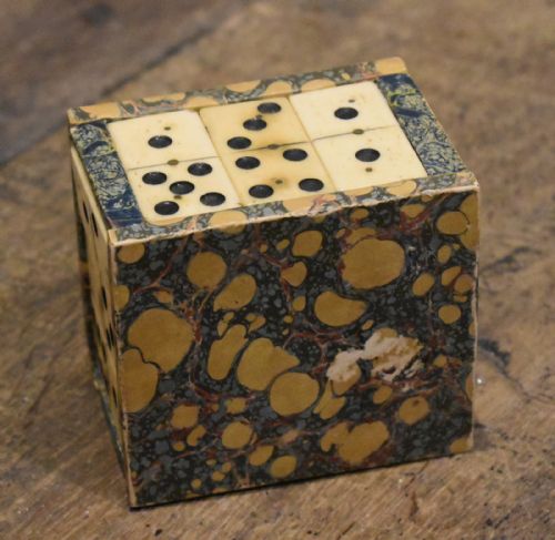 UNUSUAL VICTORIAN DOMINO PAPERWEIGHT - ADDITIONAL PHOTO 5