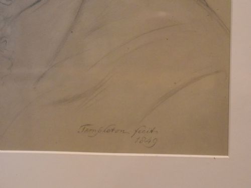 SUPERB PAIR OF LARGE PORTRAIT DRAWINGS BY JSTEMPLETON - ADDITIONAL PHOTO 10