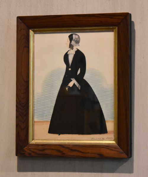nave victorian watercolour portrait - CATEGORY: ANTIQUE ART - DATED 1850